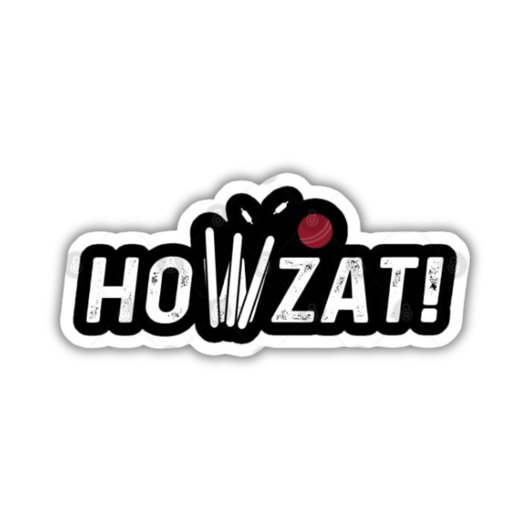 Howzat! sticker