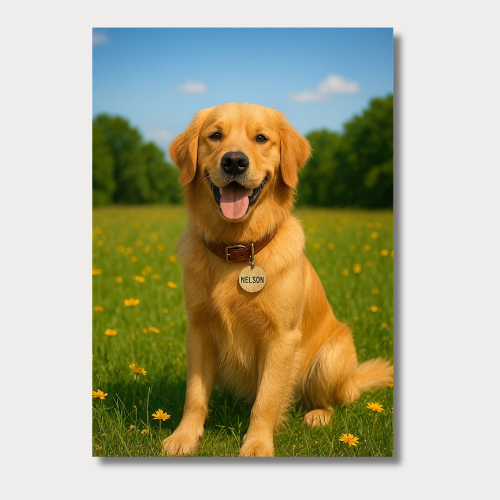 Golden retriever: the pet wall poster