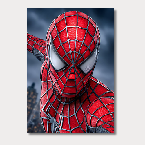 Spiderman Face CloseUp Wall Poster