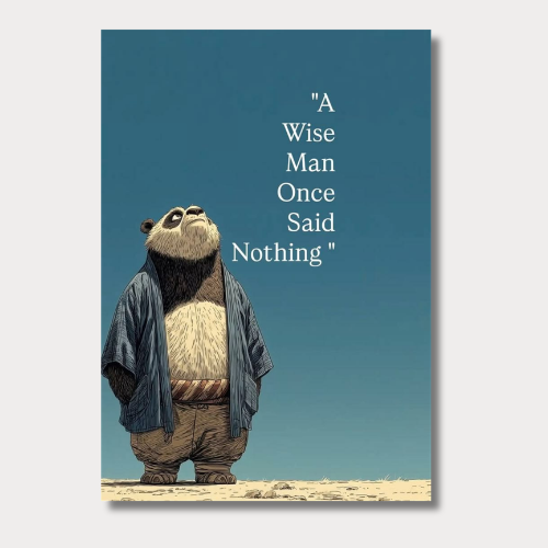 Panda Wise Man Wall Poster