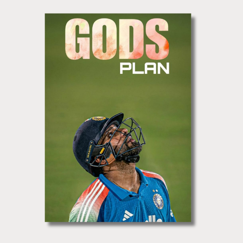 Rohit Sharma Gods Plan Wall Poster