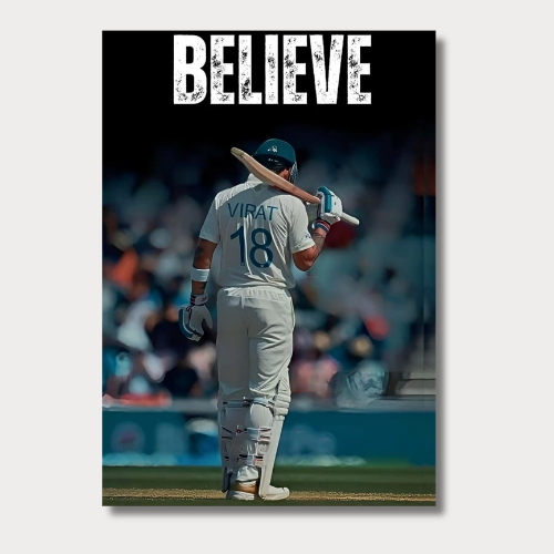 Virat Kholi Believe Wall Poster