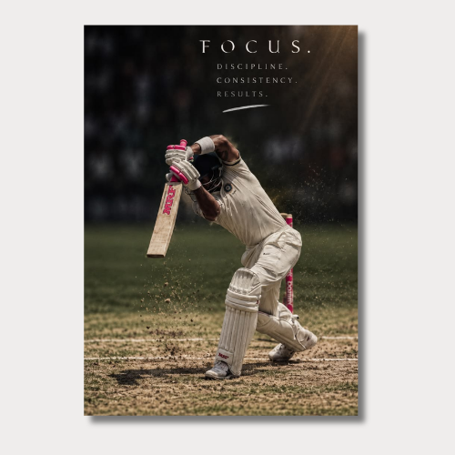 Virat Kholi Focus Wall Poster
