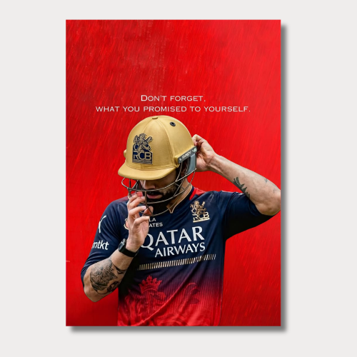 Virat Kohli What You Promised Wall Poster