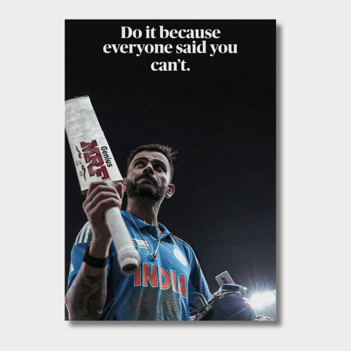 Virat Kholi Do it Wall Poster