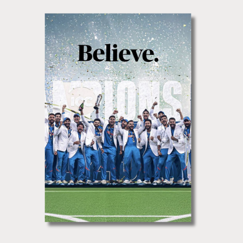 Indian Team Believe Wall Poster