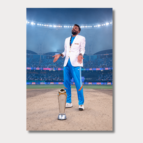 Hardik Pandya World Cup Wall Poster