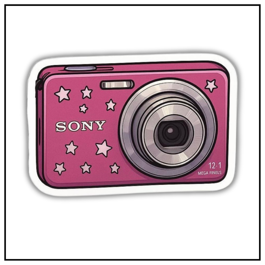 Pink Camera Sticker