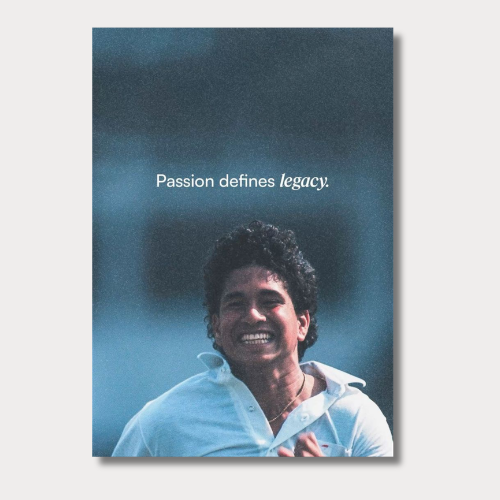 Sachin Tendulkar Passion Defines Legacy Wall Poster