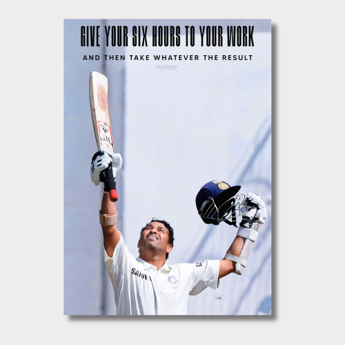 Sachin Tendulkar Work Result Wall Poster