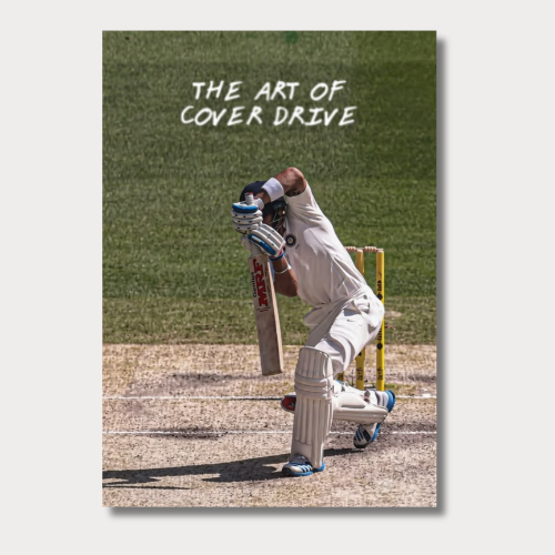 Virat Kholi Art Of Cover Drive Wall Poster