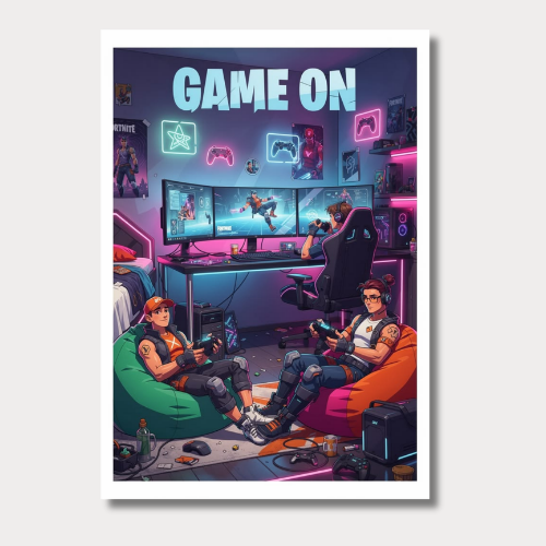 Game On Wall Poster