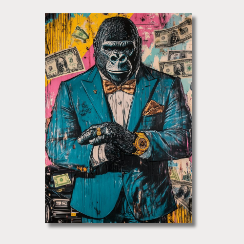Gorilla Pop Art Wall Print