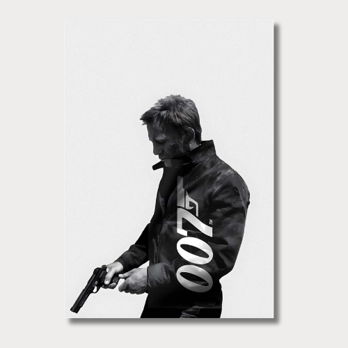 James Bond 007 With Pistol Wall Poster