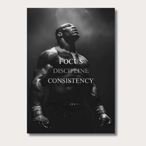 Mike Tyson Discipline Wall Poster