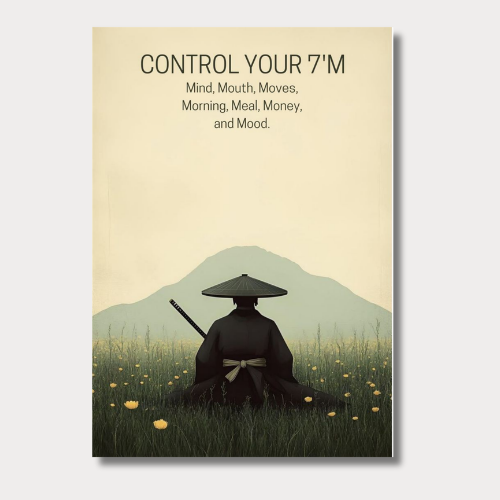 Samurai Control Your 7M Wall Poster