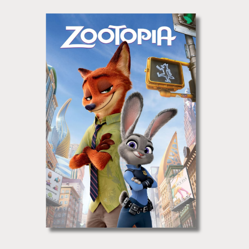 Zootopia Fox Rabbit Wall Poster