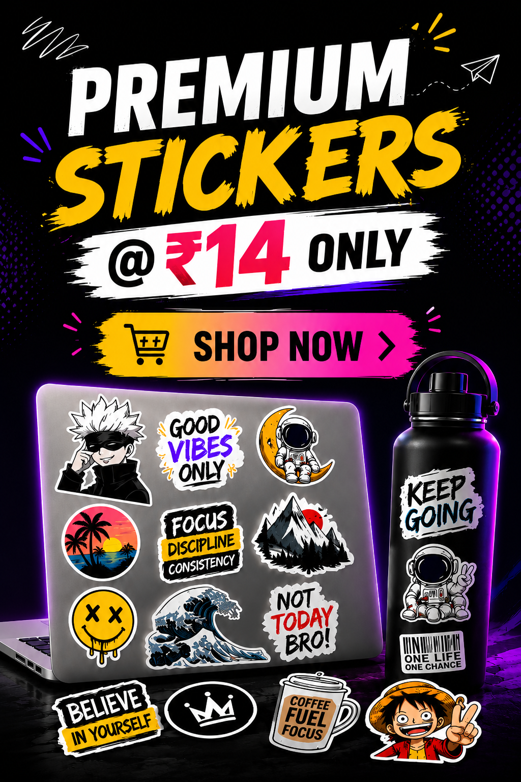 High-Quality Vinyl Stickers for Every Vibe | Sticky Vibez