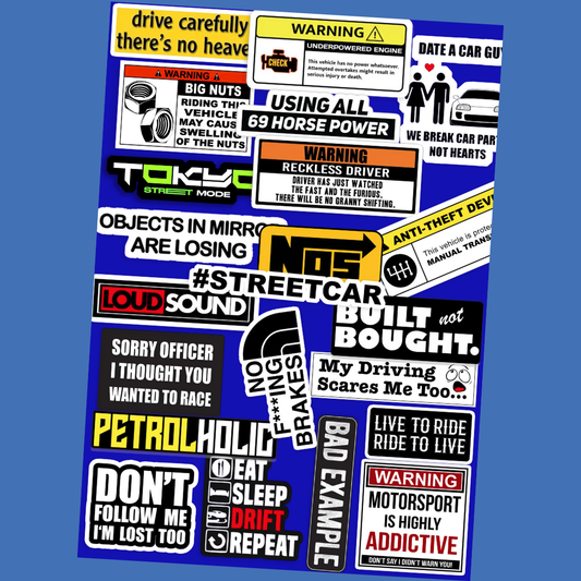 Car Lovers Sticker Pack