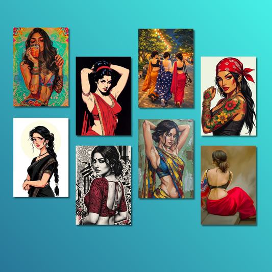 Bachelor Vibez Wall Poster Collection (Set of 8)
