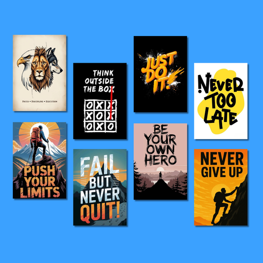 Motivation Wall Poster Collection (Set of 8)