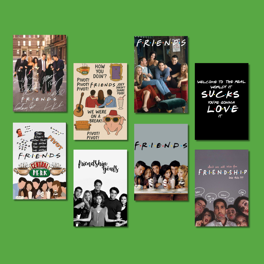 F.R.I.E.N.D.S Wall Poster Collection (Set of 8)
