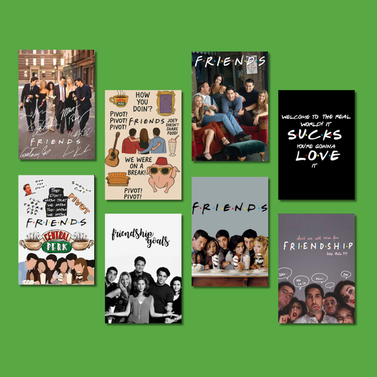 F.R.I.E.N.D.S Wall Poster Collection (Set of 8)